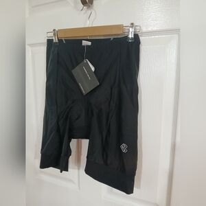 Womans Black Padded Cycling Shorts Size XL athletic Comfort Breathable Bike